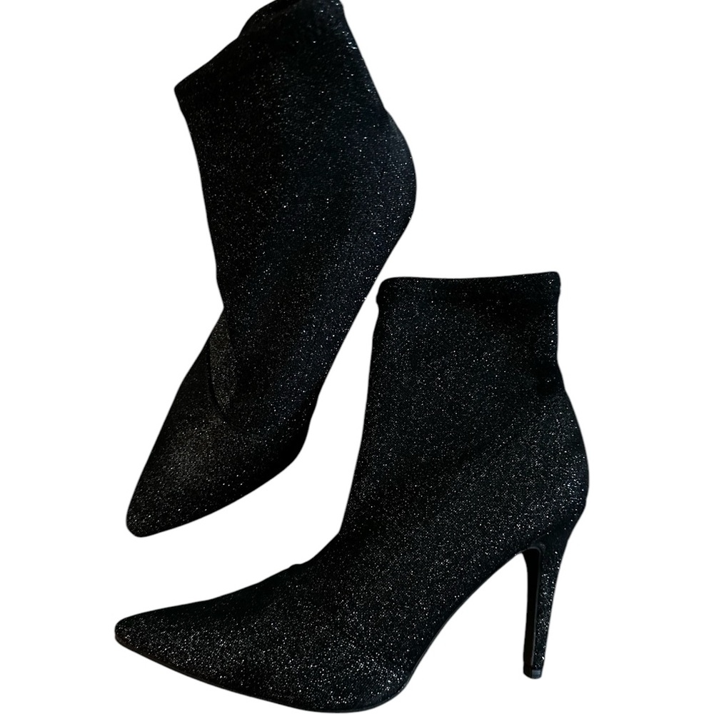 Sparkly black heels